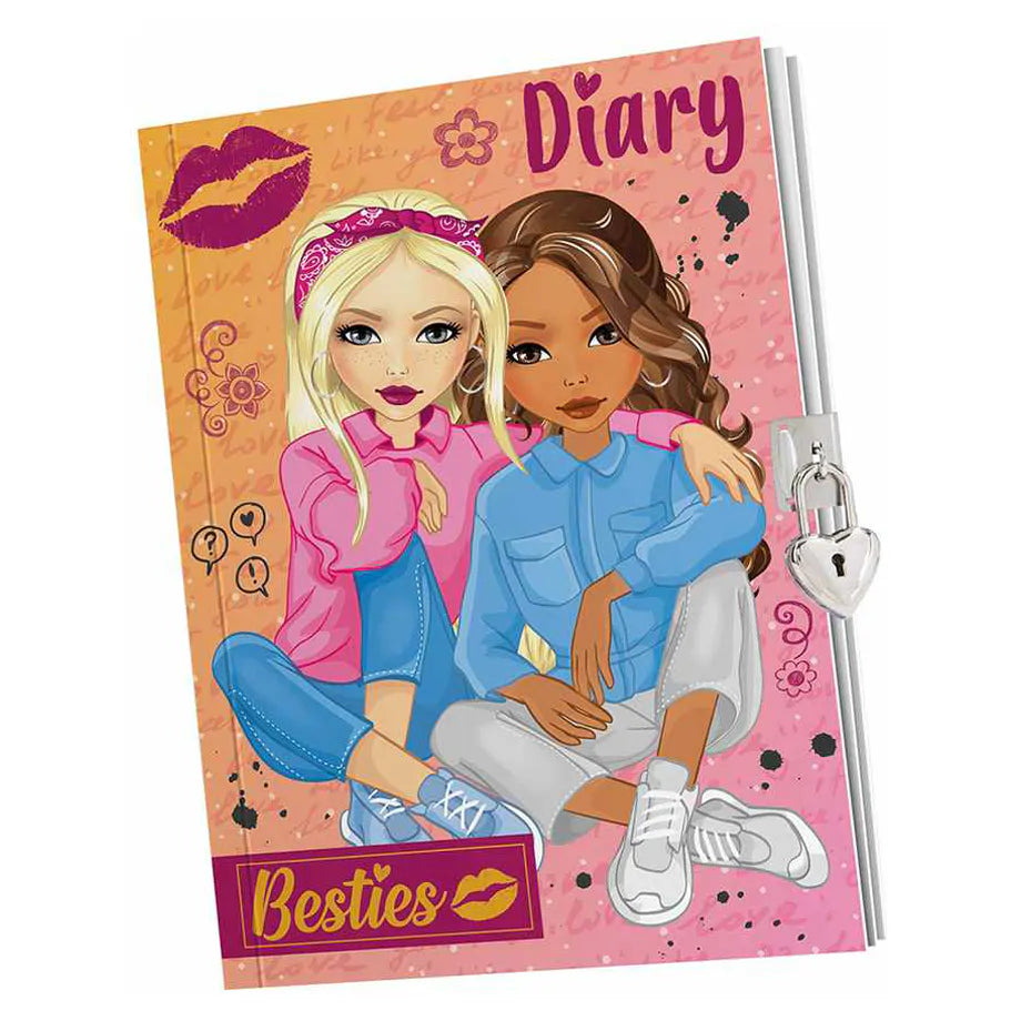 Grafix Besties A5 Diary with Lock & Key (60 Pages)