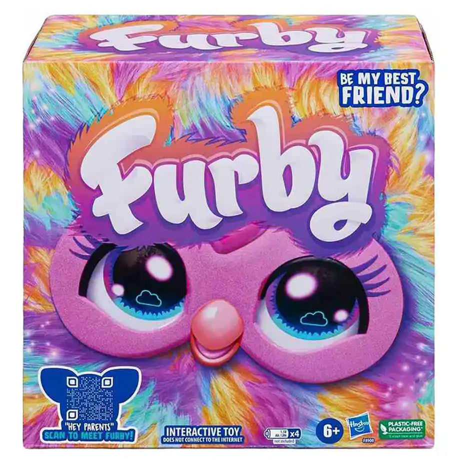 Furby Be My Best Friend? Tie Dye Interactive Plush Toy (15 cm)
