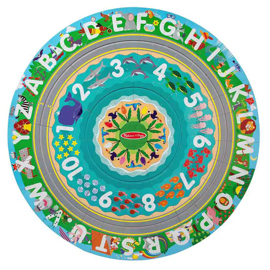 Melissa & Doug Round the Shore Tracks Floor Puzzle (48 Pieces)