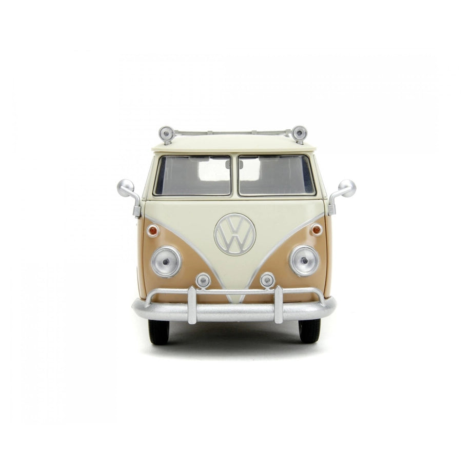 Jada Toys Transformers Rise of the Beasts Volkswagen Bus Wheeljack Die-cast Vehicle (1:24, Brown/Cream)