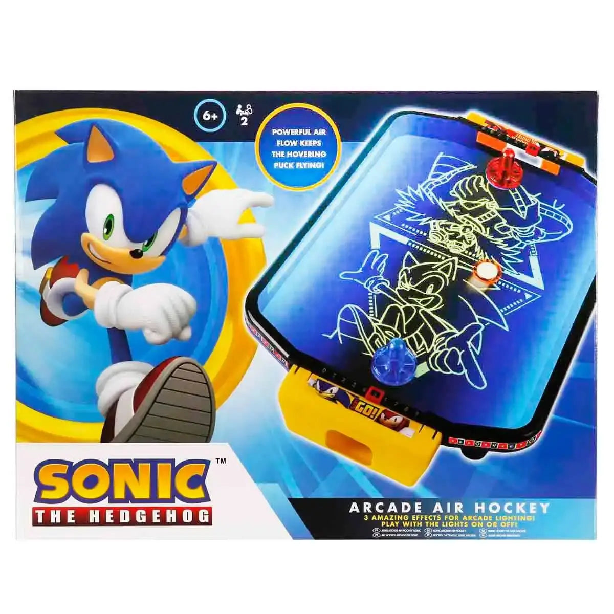 Merchant Ambassador Sonic The Hedgehog Arcade Air Hockey Game (49 x 33 x 8 cm)