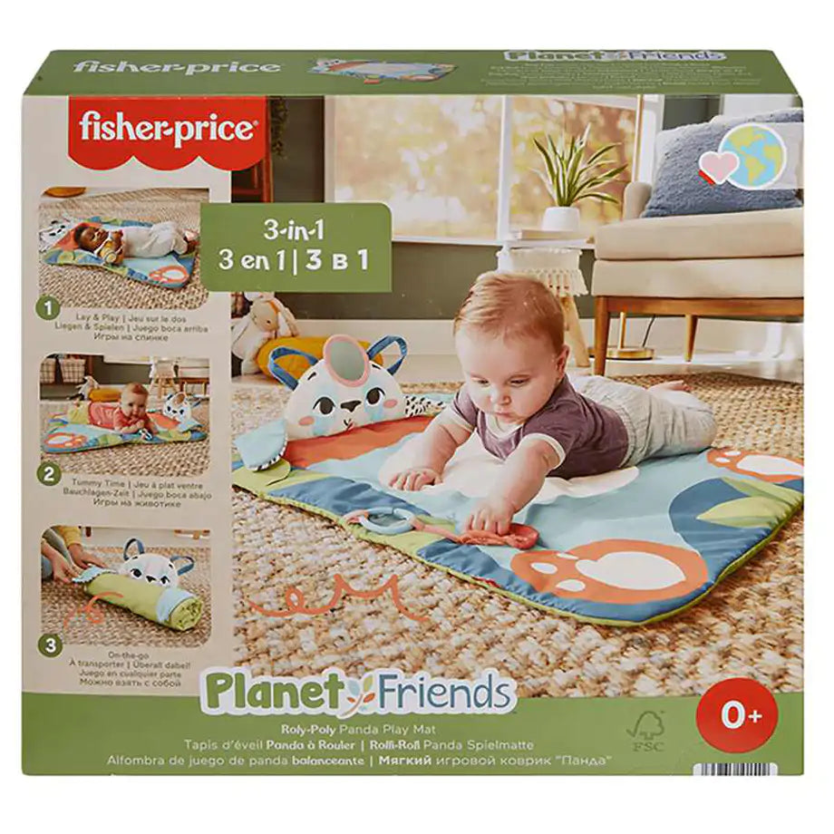 Fisher-Price Planet Friends Roly-Poly Panda 3-In-1 Play Mat