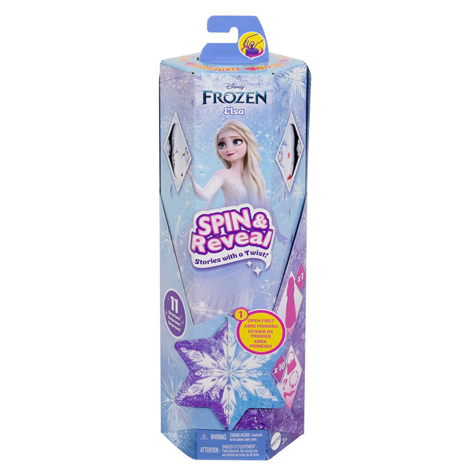 Disney Frozen Spin & Reveal Elsa Fashion Doll & Accessories Set (11 Surprises)