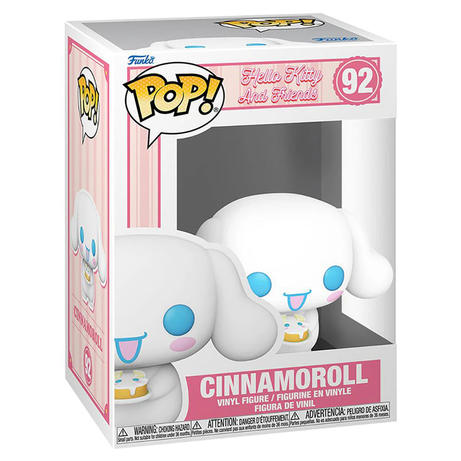 Funko POP! Sanrio Hello Kitty and Friends Cinnamoroll with Cake Vinyl Figure (6.9 cm)