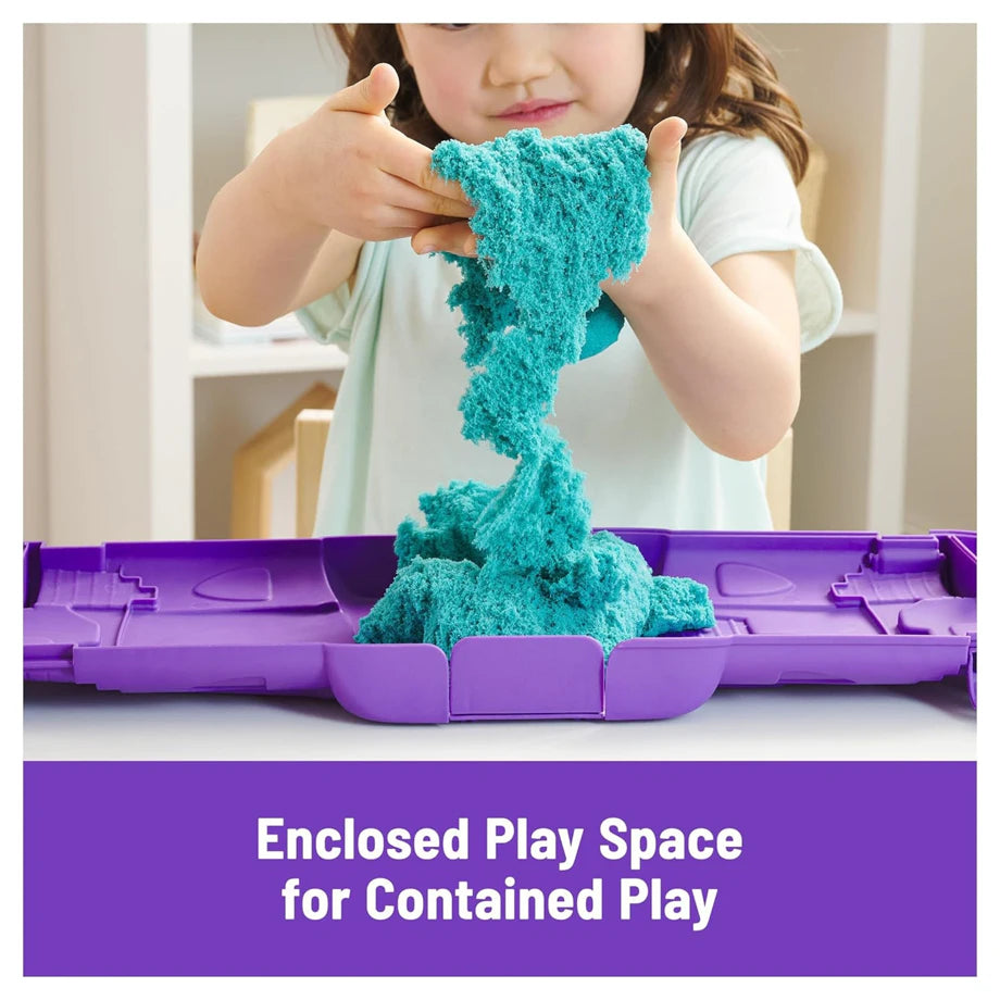 Kinetic Sand Castle Case Playset 400g (Teal)