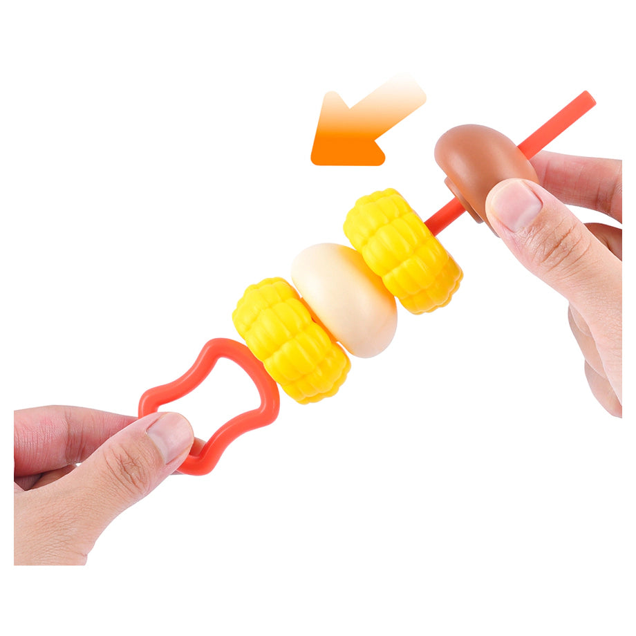 Playgo Grilled Skewers Meal 22 pieces Toy Food Set