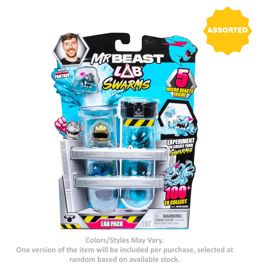 MrBeast Lab Swarms Mystery Test Tube Mini Figure Set (Pack of 5, Assorted)