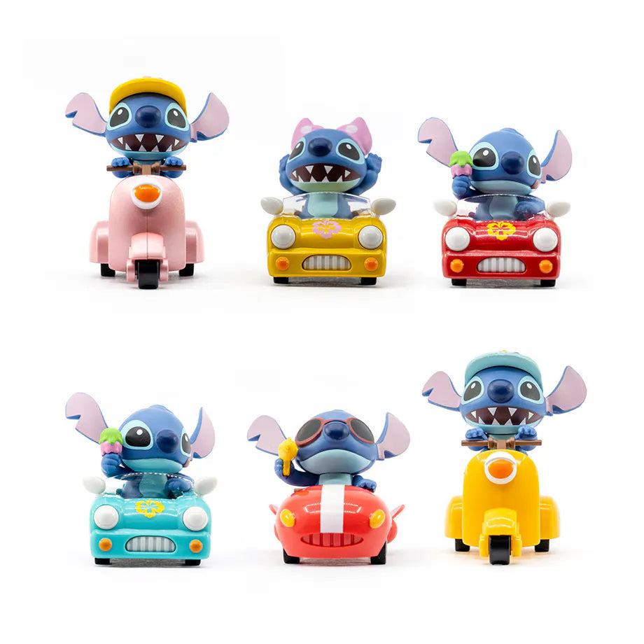 Disney Lilo & Stitch Figure with Zoom Hero Pull-Back Vehicle (Assorted)