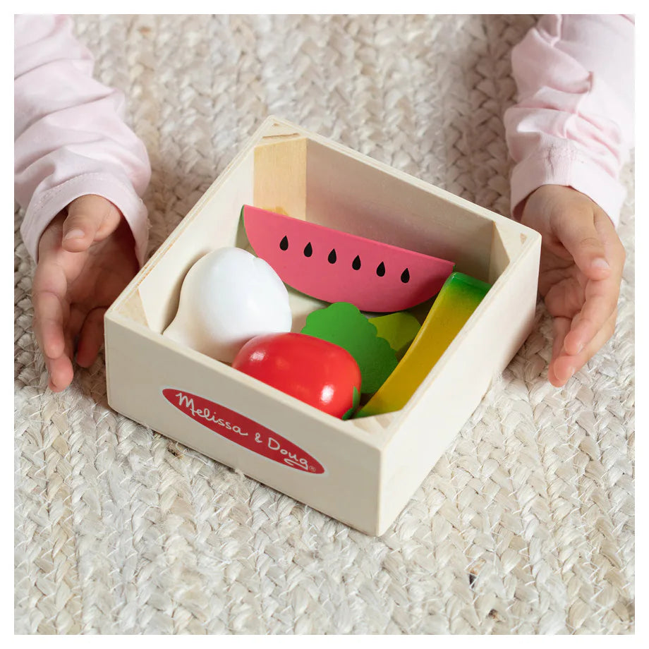Melissa & Doug Wooden Food Groups Play Set (Produce)