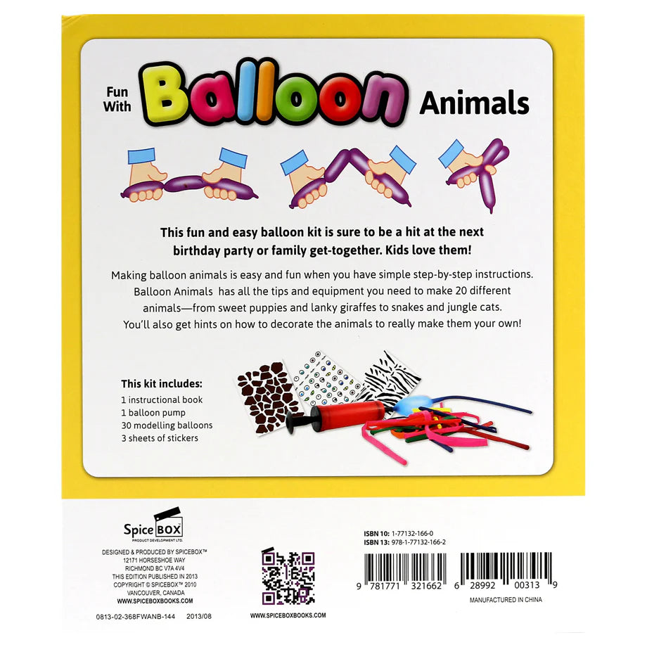 SpiceBOX Fun With Balloon Animals Activity Kit