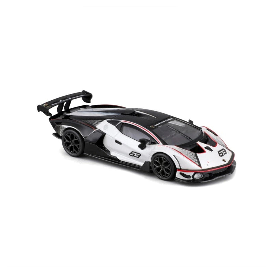 Bburago Race Lamborghini Essenza Scv12 Die-Cast Car (White)