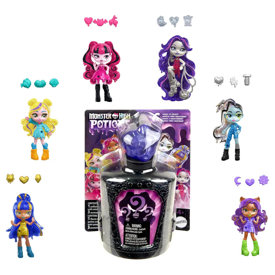 Monster High Potions Surprise Reveal Mini Dolls Playset 7.62 cm (Assorted)