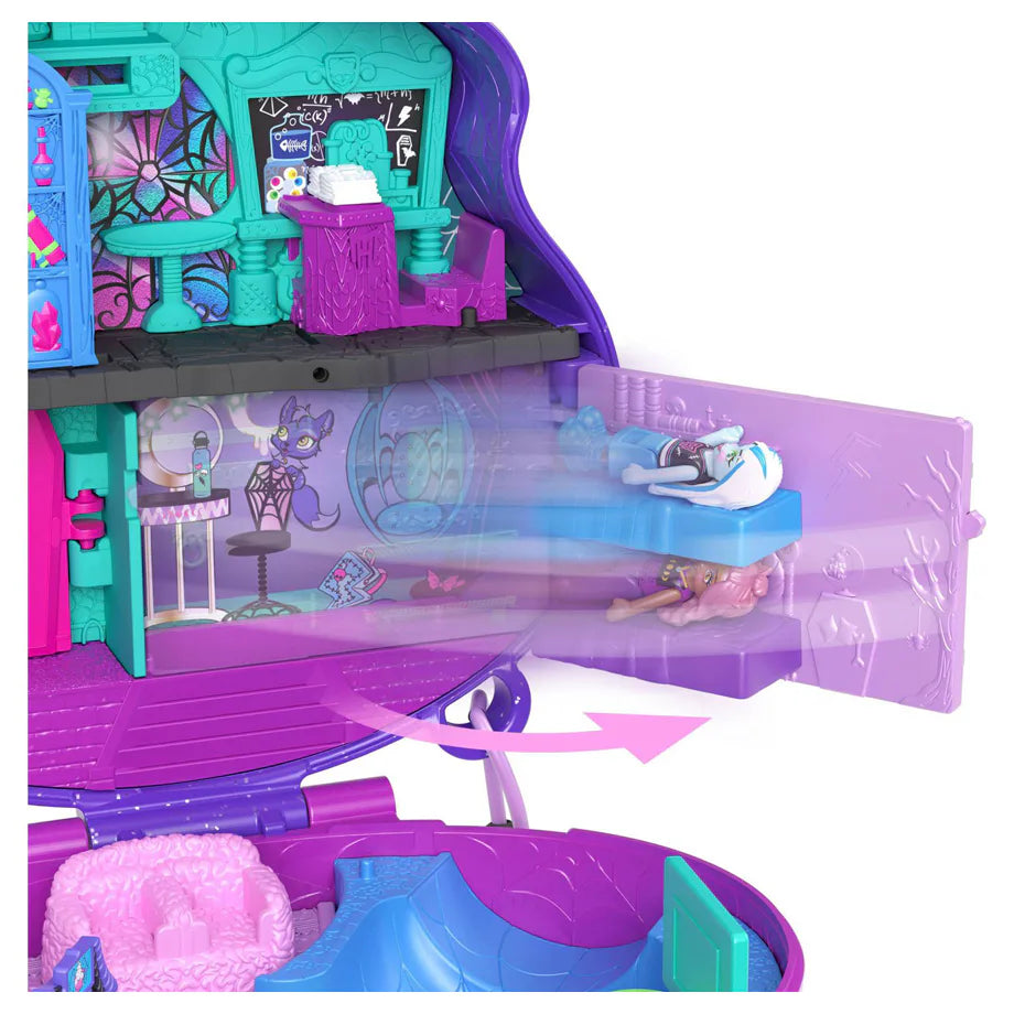 Polly Pocket Monster High Compact with 3 Micro Dolls & Accessories