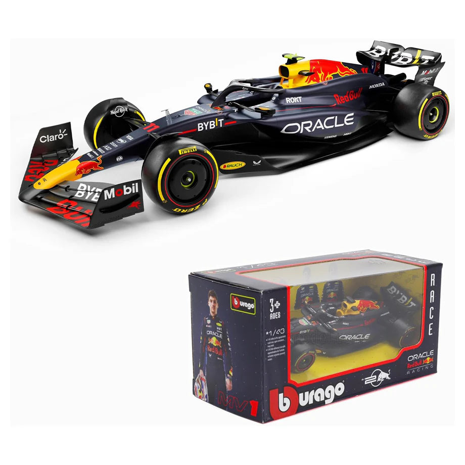 Bburago Oracle Red Bull Racing Max Verstappen Die-Cast Car (Black)
