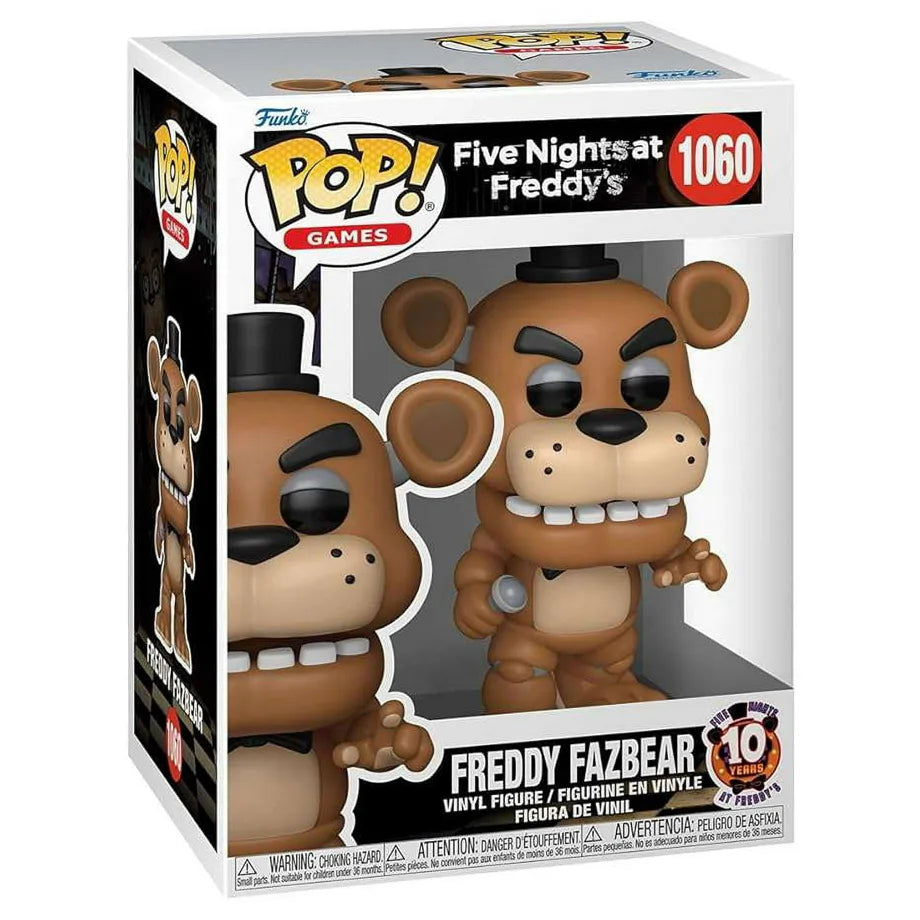Funko POP! Games Five Nights at Freddy's: Freddy Fazbear 10th Anniversary Vinyl Figure (11 cm)