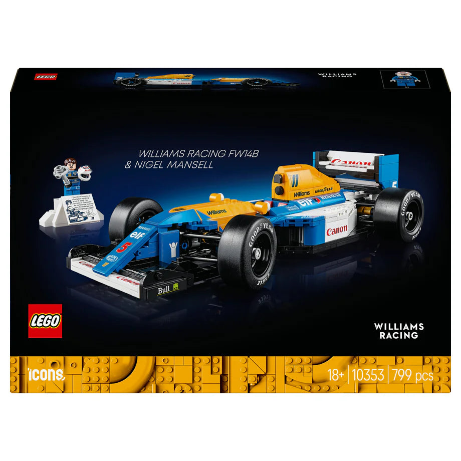 LEGO Icons Williams Racing FW14B & Nigel Mansell 10353 Building Set (799 Pieces)