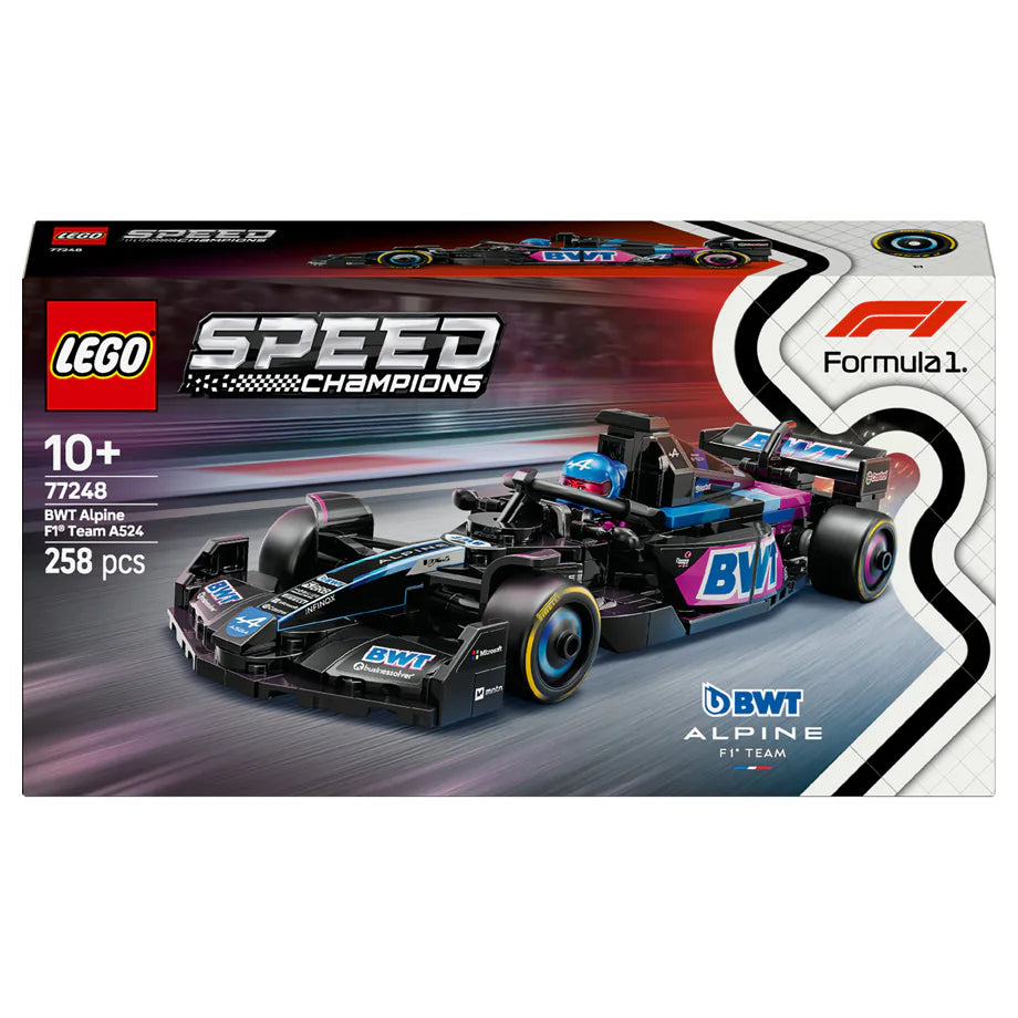 LEGO Speed Champions BWT Alpine F1 Team A524 Race Car 77248 Building Set (258 Pieces)
