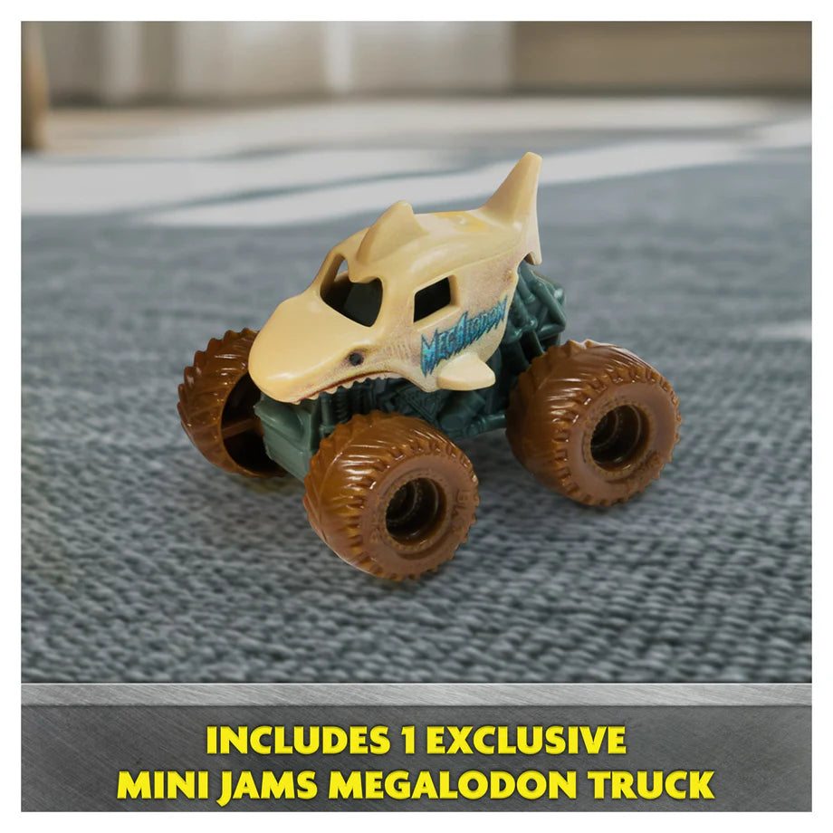 Monster Jam Mini Jams Truck Set Megalodon, Mad Hog & Chomper (1:87)