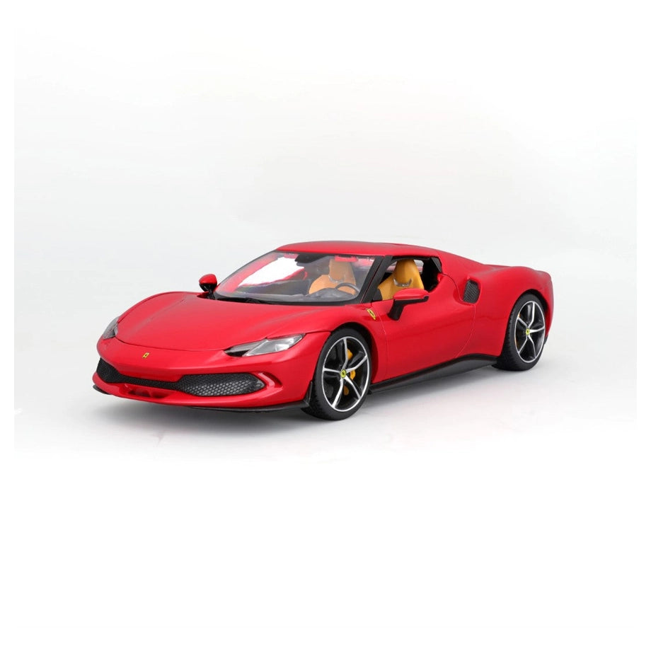 Bburago Ferrari Race & Play Ferrari 296 GTB Die-cast Car (1:18, Red)