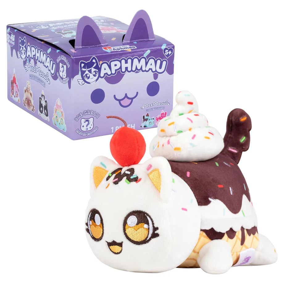 Aphmau MeeMeows Ice Cream Mystery Plush Toy (Assorted, 15.24 cm)