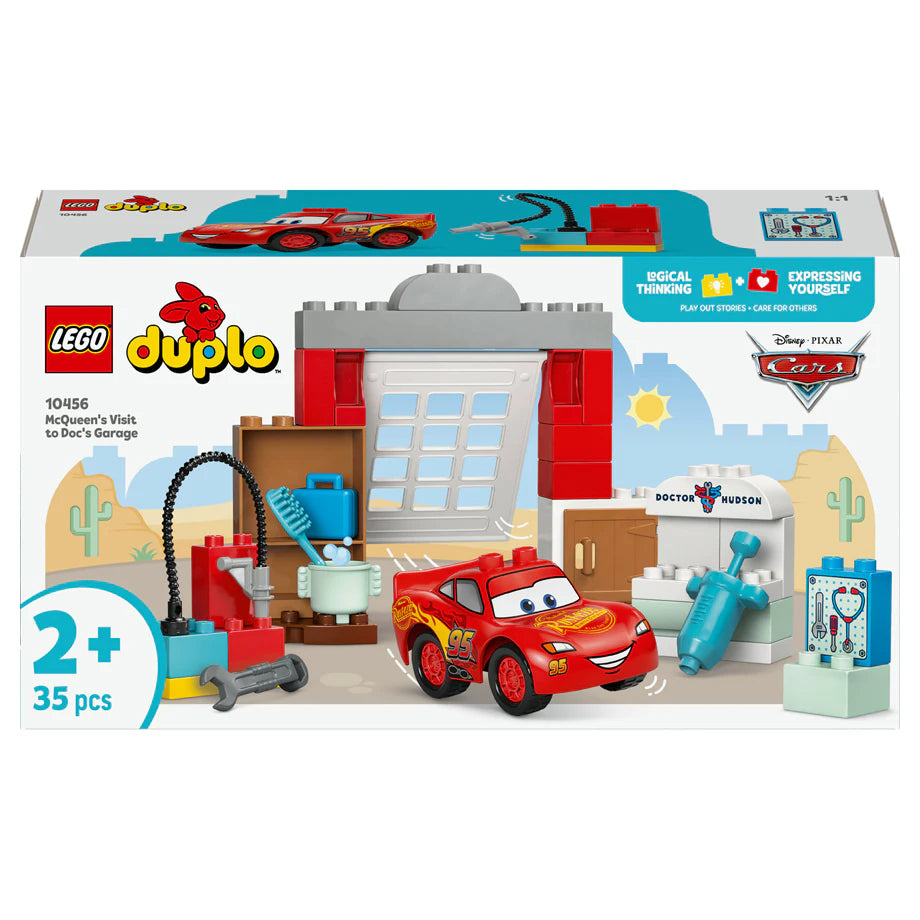 LEGO Duplo Disney Pixar Cars Mcqueen’S Visit To Doc’S Garage Building Set (35 Pieces)