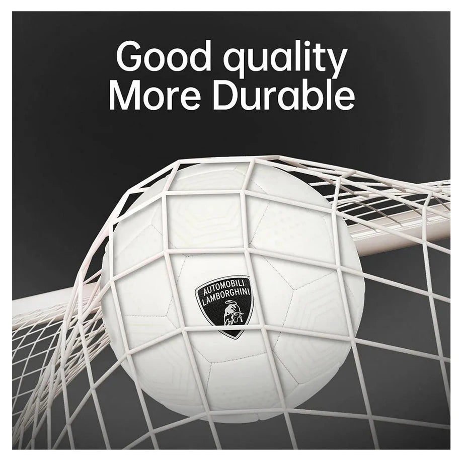 Lamborghini Sewing Soccer Ball (Size 5, White)