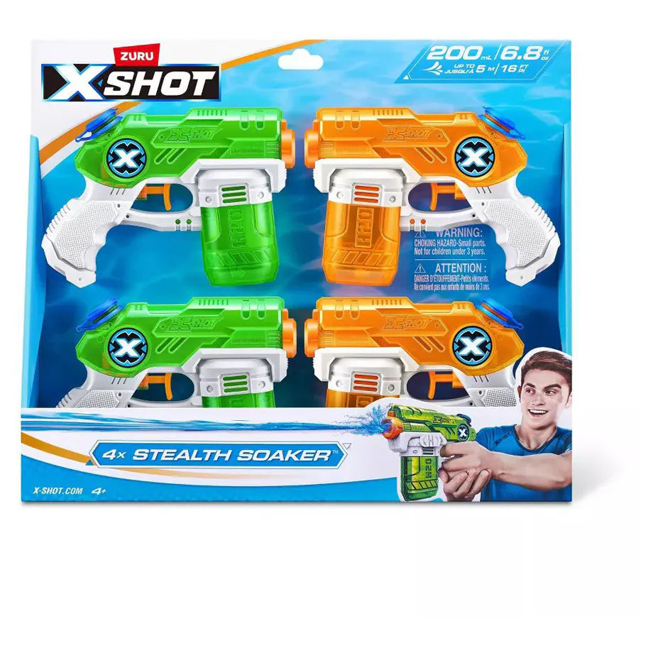 X-Shot Stealth Soaker Water Blaster (Pack of 4)