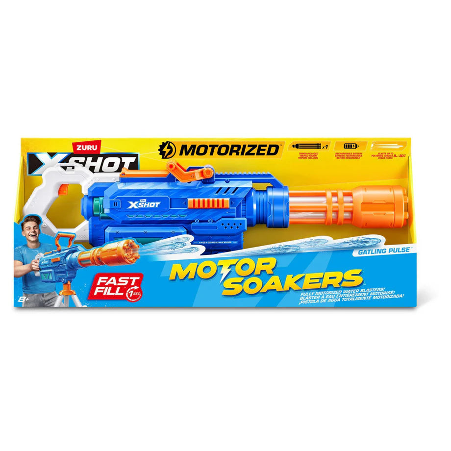 X-Shot Motor Soakers Gatling Pulse Motorized Large Water Blaster