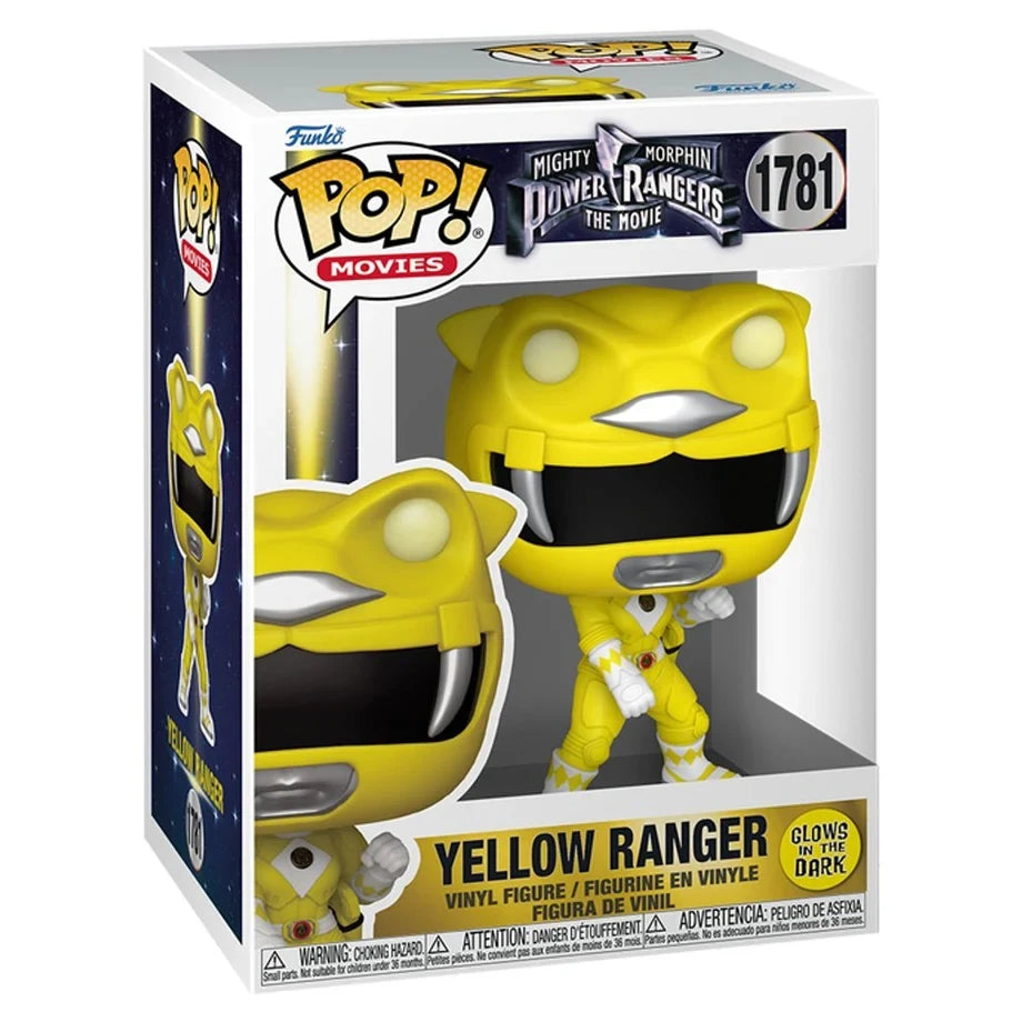 Funko POP! Movies Mighty Morphin Power Rangers The Movie Yellow Ranger Glow-In-The-Dark Vinyl Figure (9.4 cm)