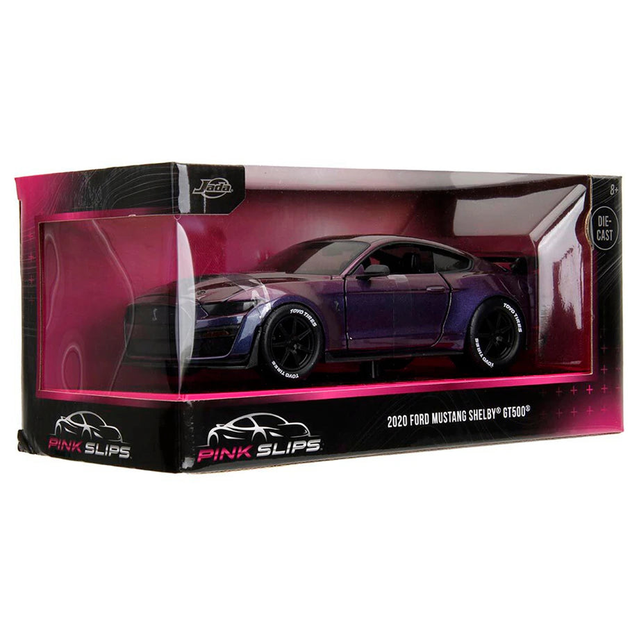 Jada Pink Slips 2020 Ford Mustang Shelby GT-500 Die-cast Car (Purple)