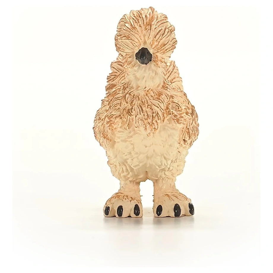 Schleich Farm World Silkie Chicken Figure (5.61 x 2.59 x 5.99 cm)