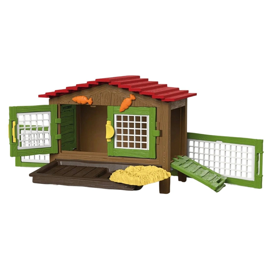 Schleich Farm World Rabbit Hutch Playset (24.5 x 8 x 19 cm, 17 Pieces)