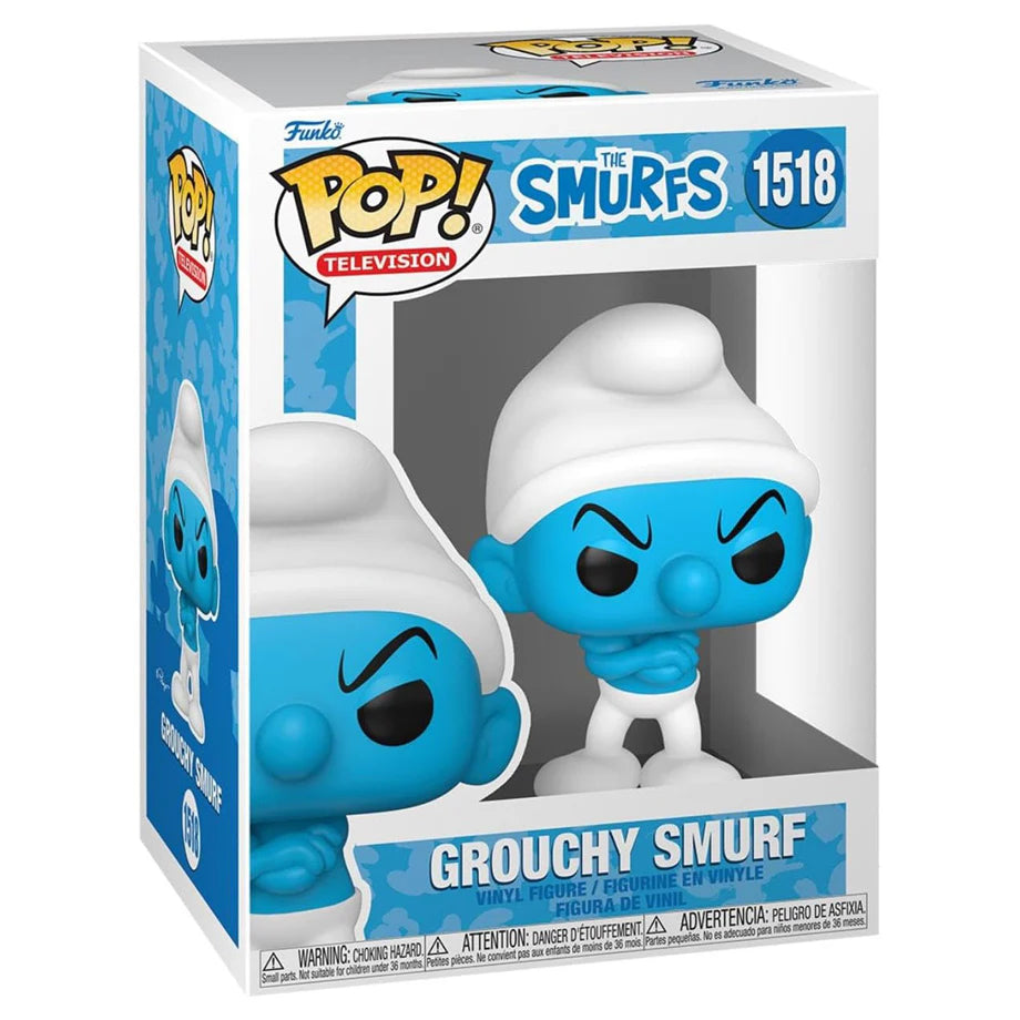 Funko POP! The Smurfs Grouchy Smurf Vinyl Figure (10 cm)