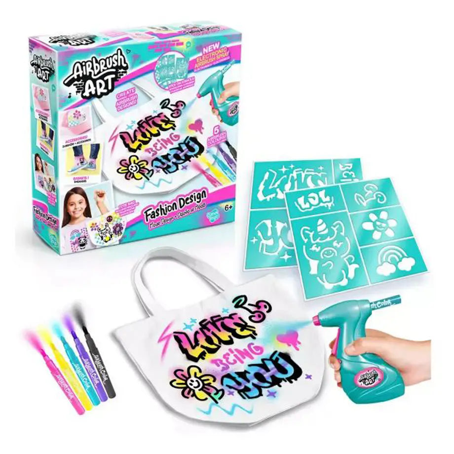 Canal Toys Airbrush Art Fashion Design Kit (5 Pieces)