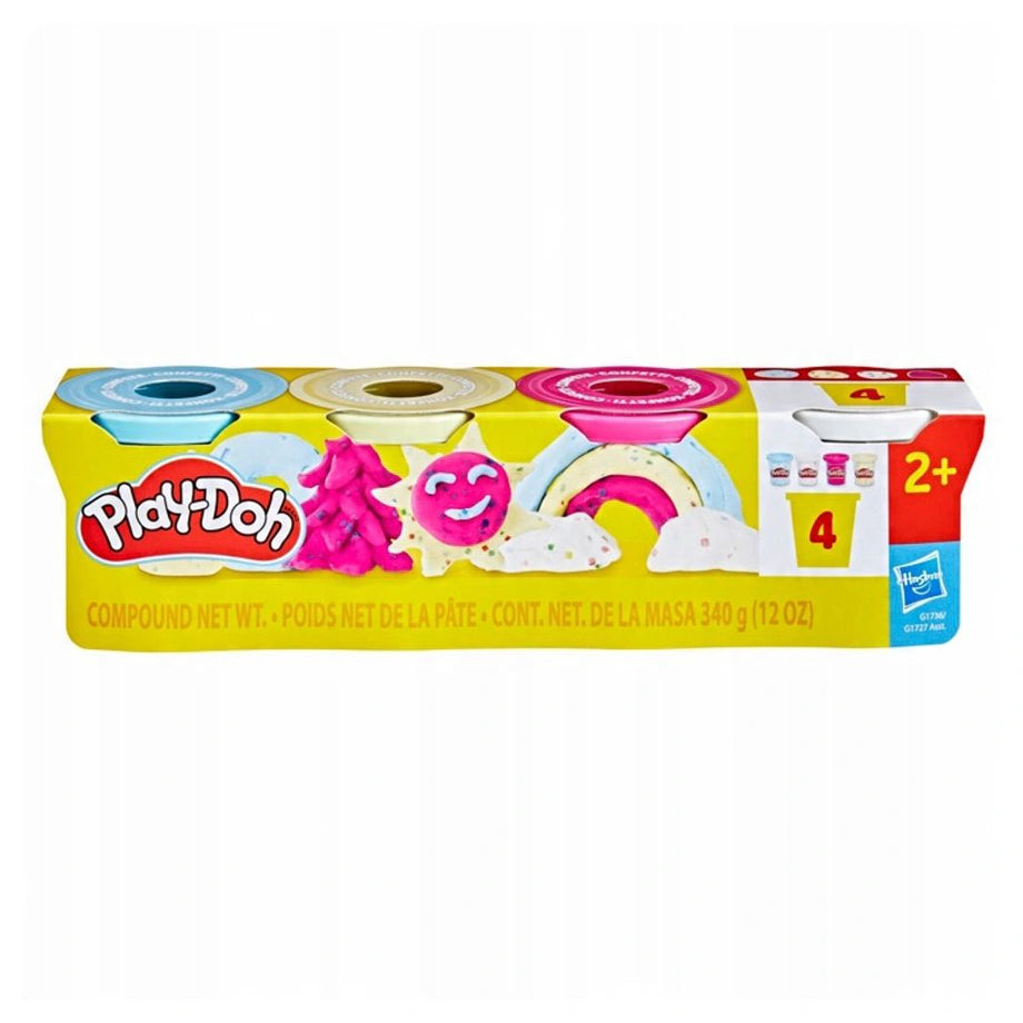 Play-Doh Confetti Compound Pack (Pack of 4, 340g)