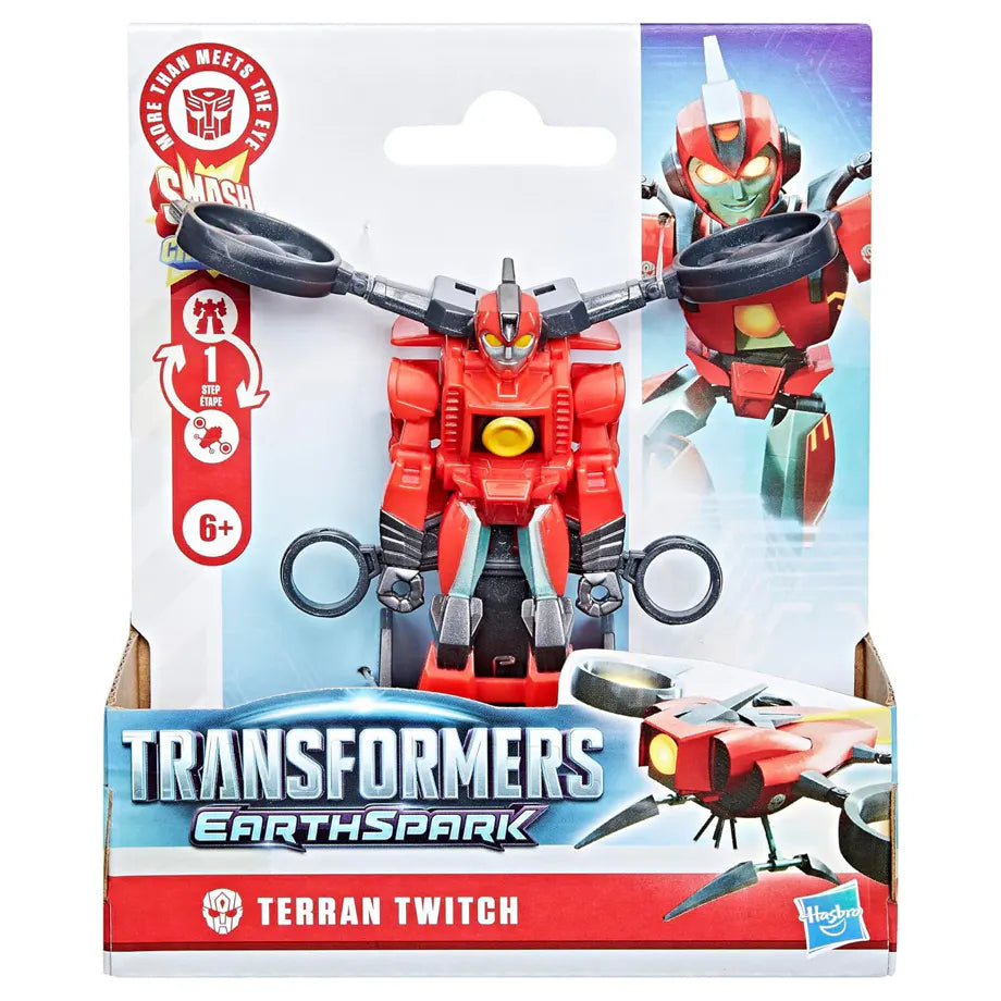 Hasbro Transformers EarthSpark Terran Twitch 1-Step Smash Changer Action Figure