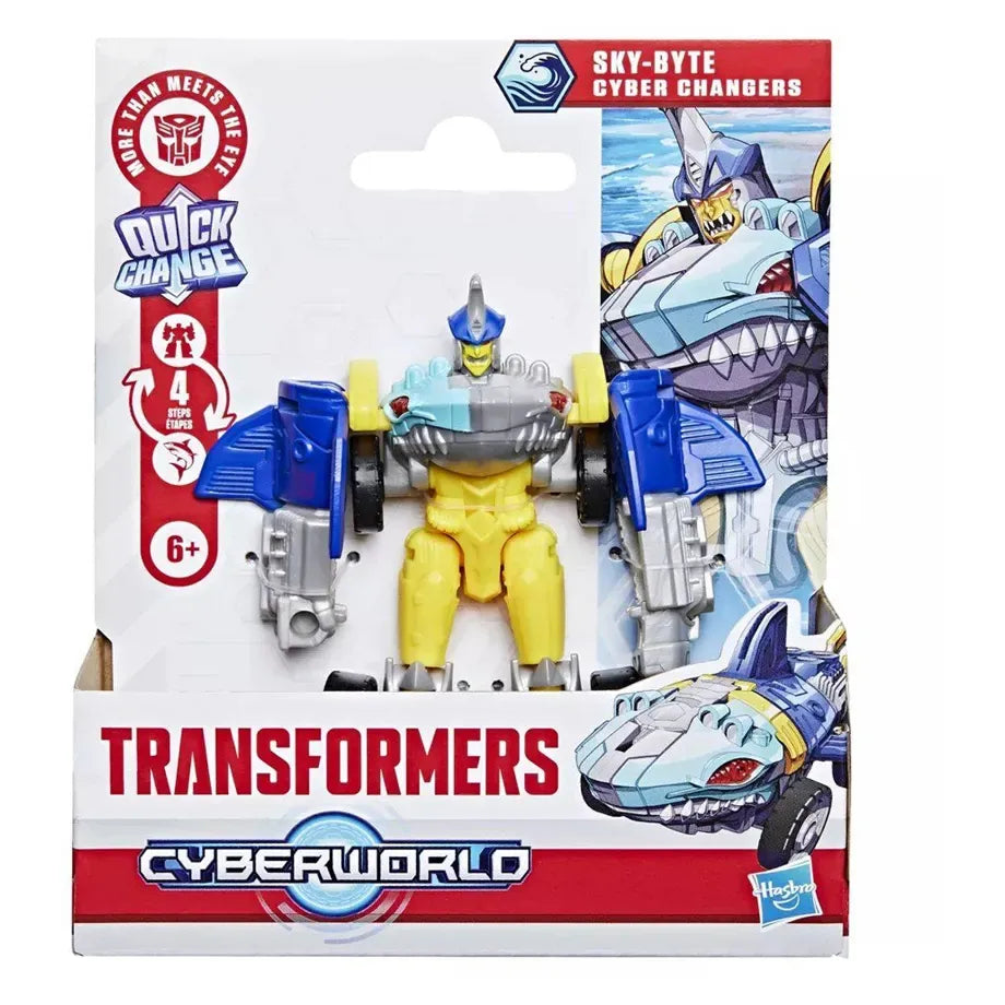 Hasbro Transformers Cyberworld Sky-Byte Cyber Changers Action Figure (10 cm)