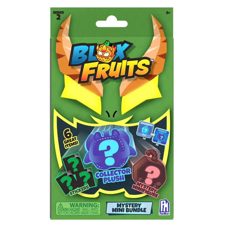 Blox Fruits Series 2 Mystery Mini Bundle Plush Playset (6 Pieces, Assorted)