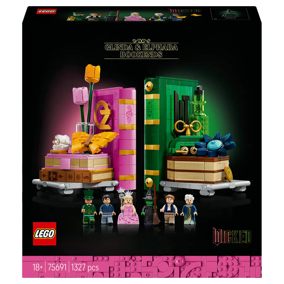 LEGO Wicked Glinda & Elphaba Bookends 75691 Building Set (1327 Pieces)