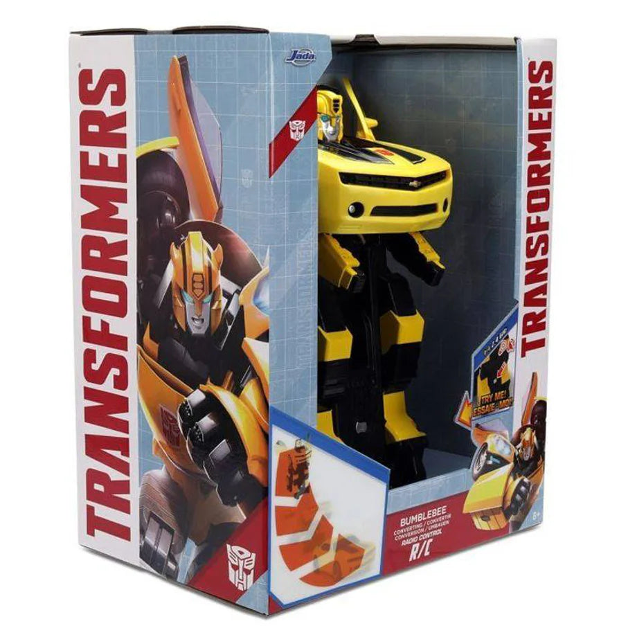 Jada Transformers Bumblebee Converting RC Car (2.4 GHz, Yellow)