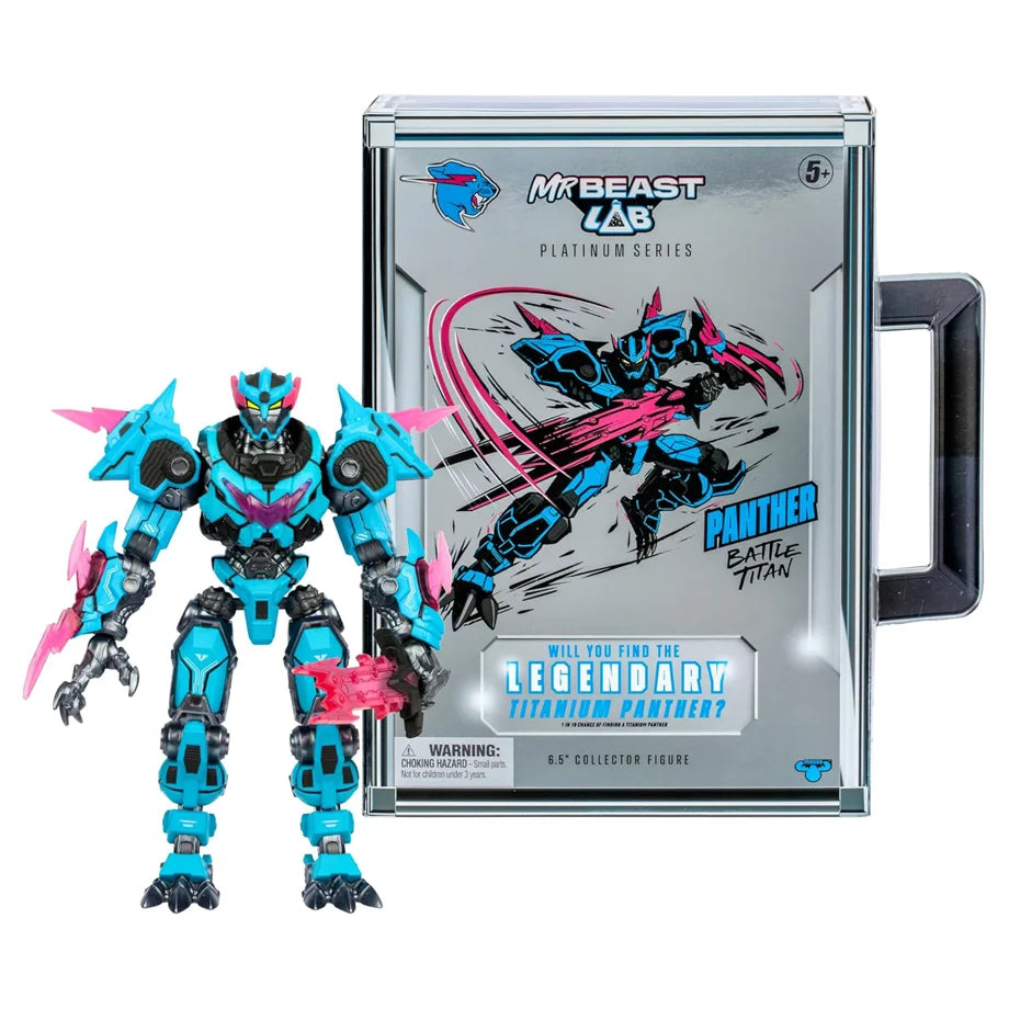 MrBeast Lab Platinum Series Panther Battle Titan Figure (16.51 cm)