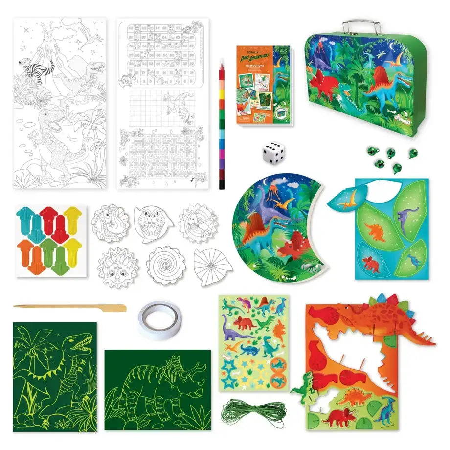 Box CanDIY Totally Dino Adventure Travel Suitcase Multi-Craft & Activity Set