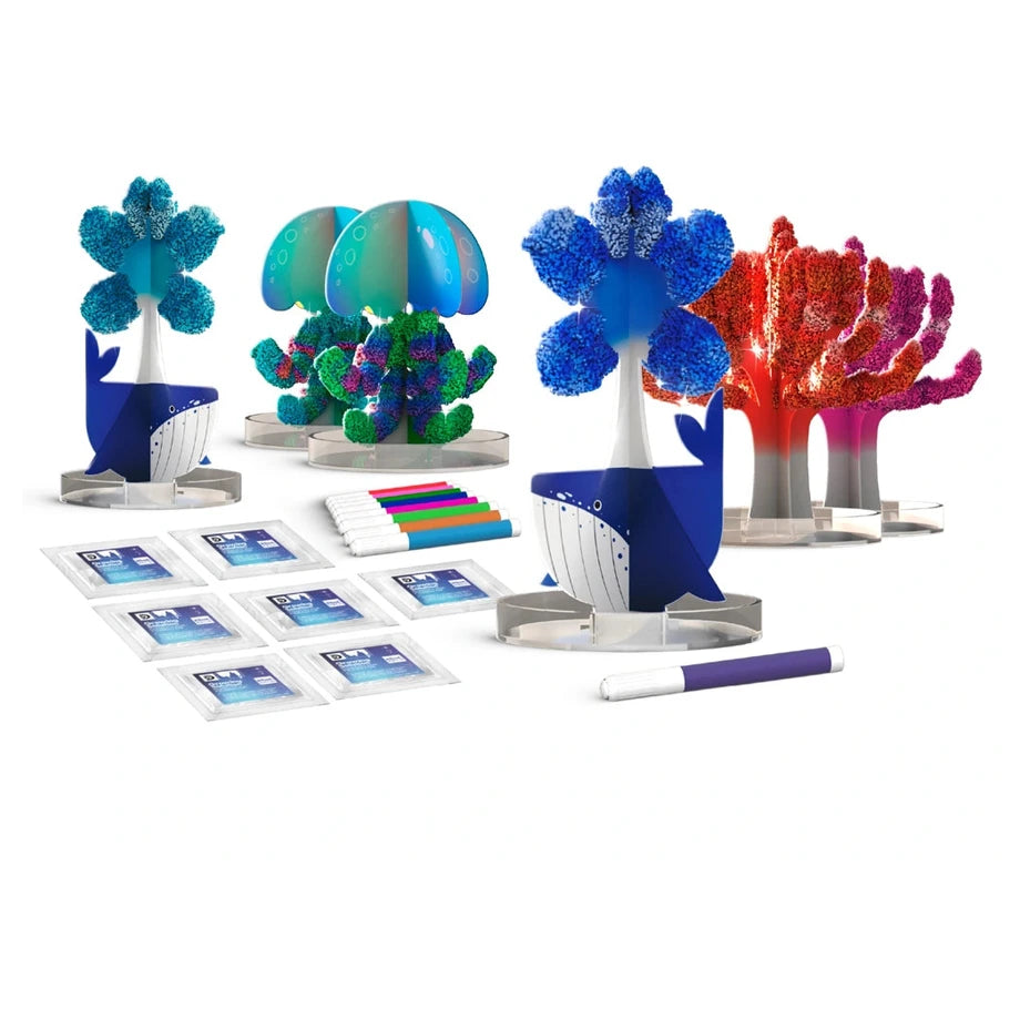 Discovery Deep Sea Crystal Grow Set (32 Pieces, 8 Sea Creatures)