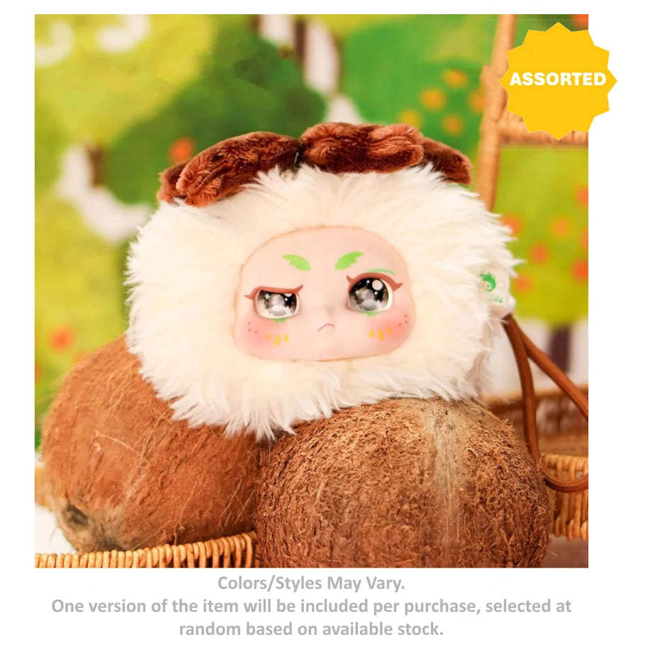 Kimmon Mimon Fruit Surprise Plush Keychain (16 cm, Assorted)