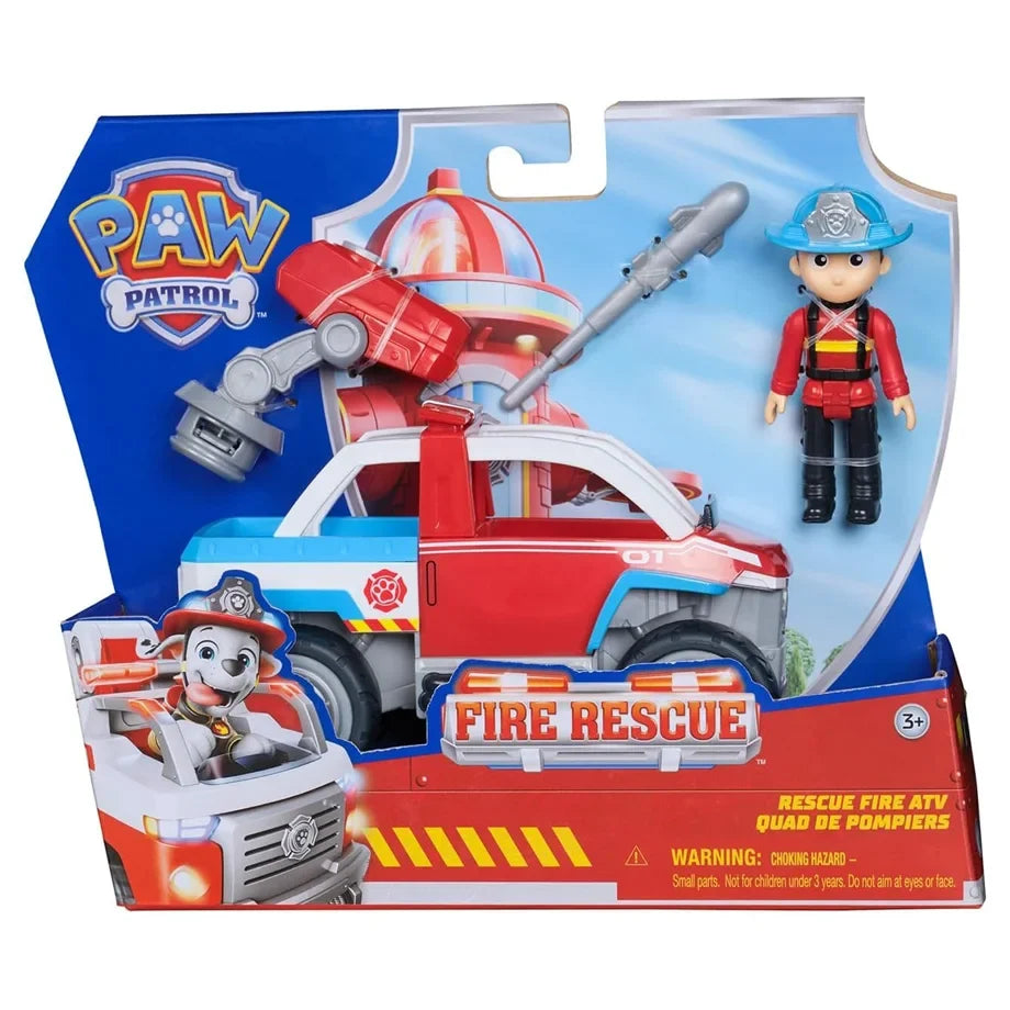 Spin Master PAW Patrol Fire Rescue Rescue Fire ATV with Ryder Figure (9 cm)
