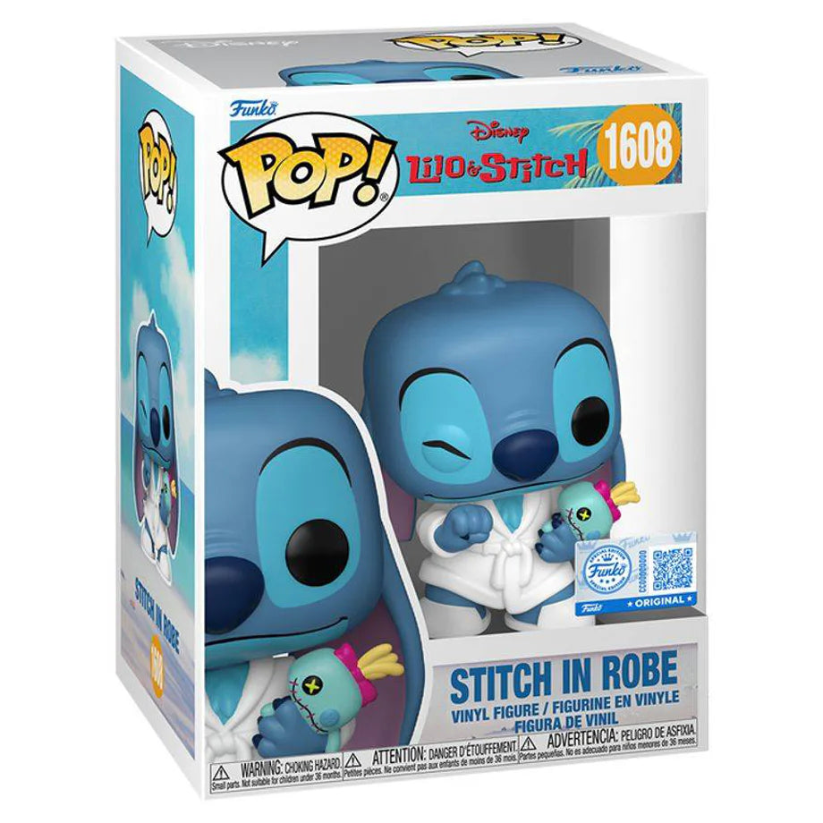 Funko POP! Disney Lilo & Stitch Stitch in Robe Vinyl Figure (8.6 cm)