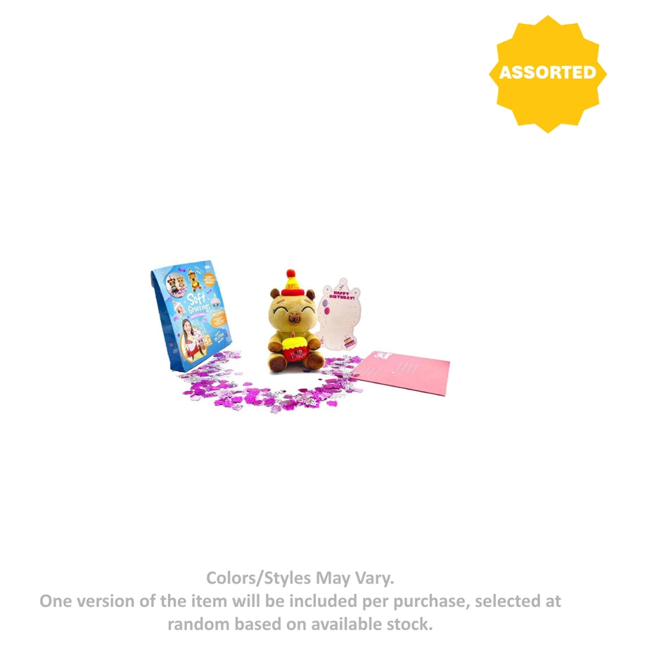 Soft Greetings Birthday Wishes! Plush Toy Gift Set (Assorted)