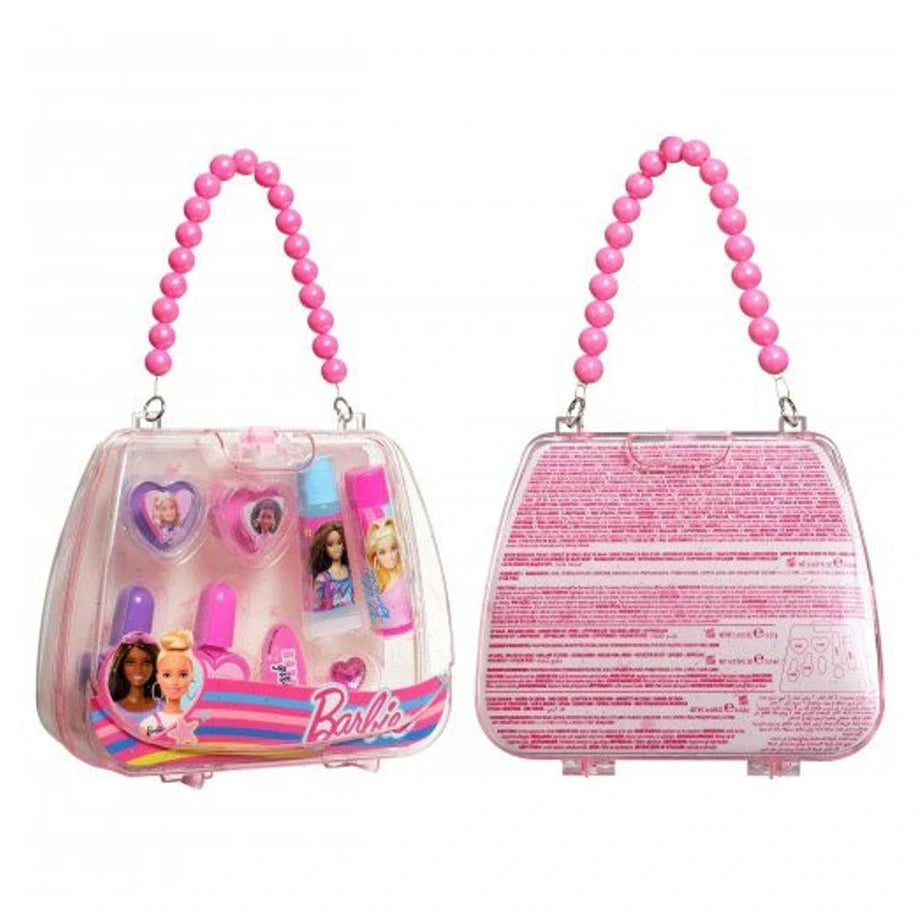 Mattel Barbie Compact Makeup Bag (8 Pieces)