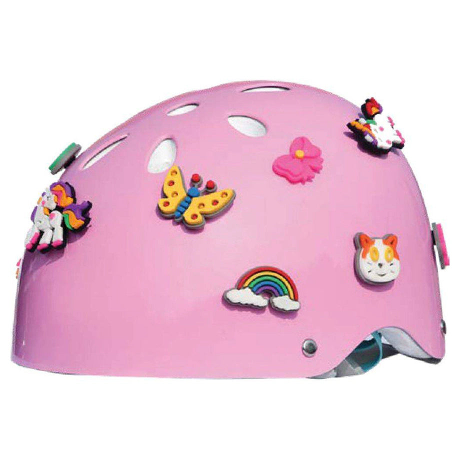 Street Jam DIY Popins Kids' Helmet (M, 55-58 cm, Pink)