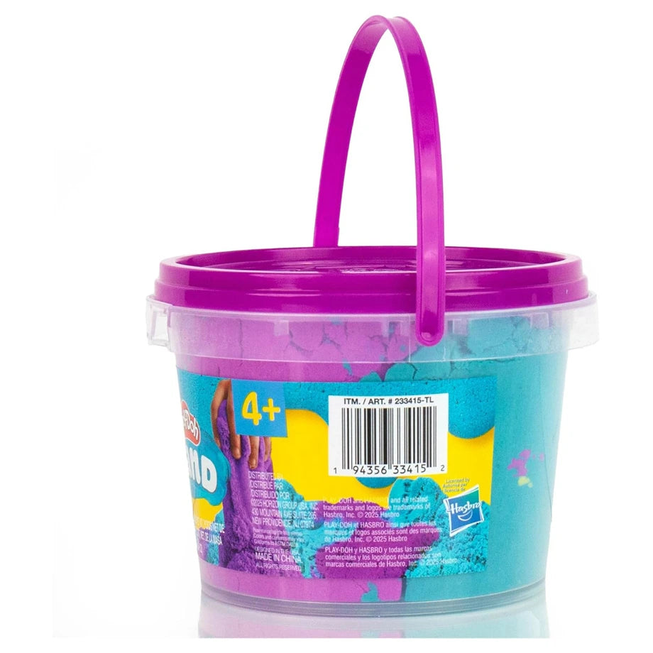 Play-Doh Moldable & Stretchable Sand Bucket (680 g, Pink/Blue)